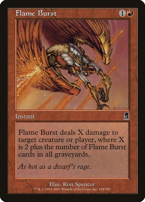 Flame Burst Card Front