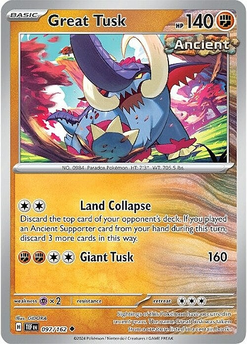 Great Tusk Card Front