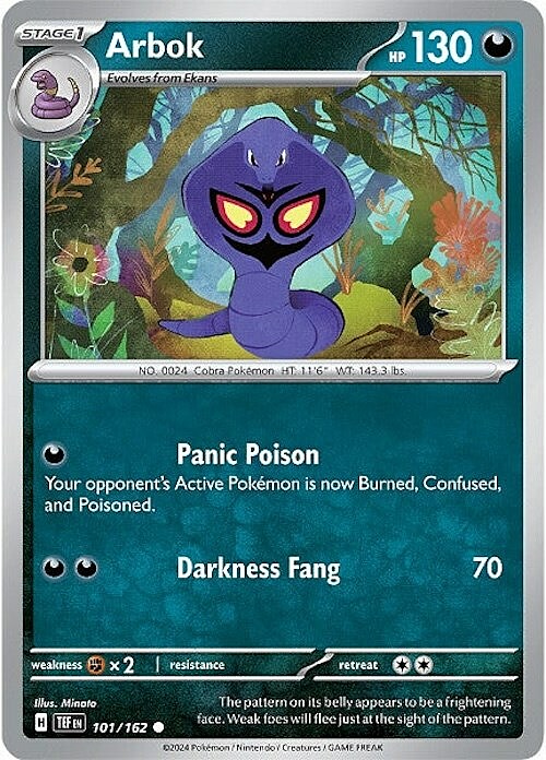 Arbok Card Front