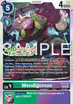 Wendigomon Card Front