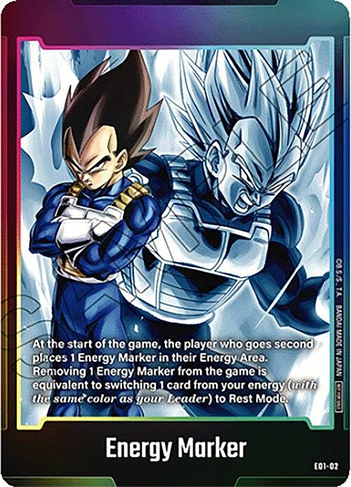 Energy Marker "Vegeta" Card Front