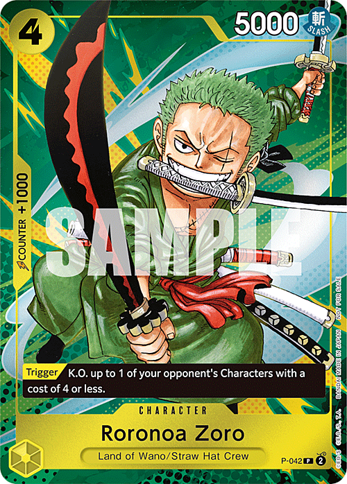 Roronoa Zoro Card Front