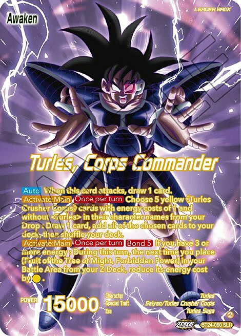 Turles // Turles, Corps Commander Card Front