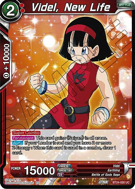 Videl, New Life Card Front