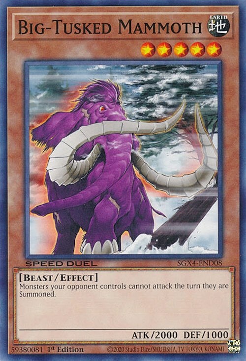 Big-Tusked Mammoth Card Front