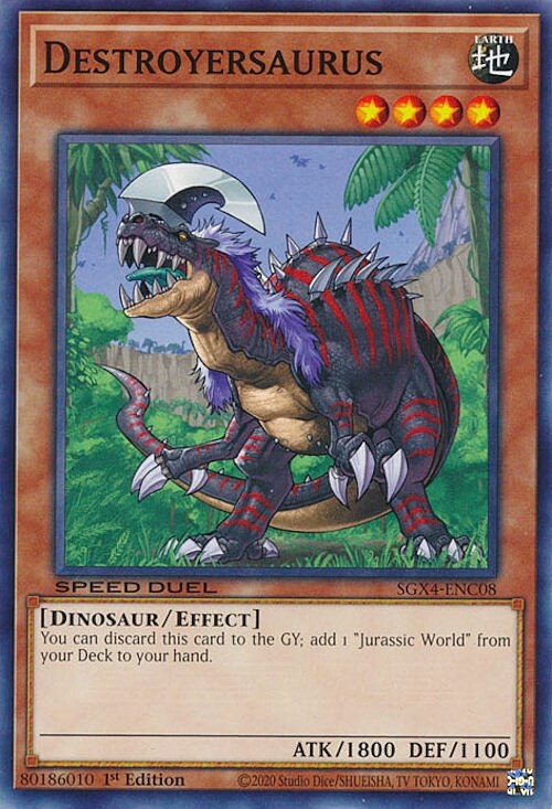 Destroyersaurus Card Front