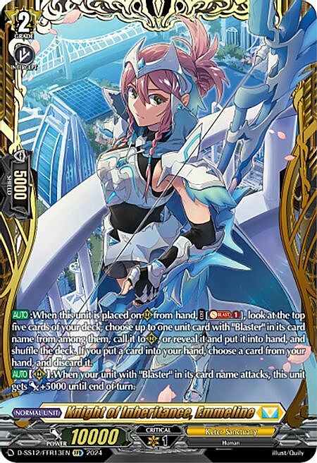 Knight of Inheritance, Emmeline Card Front