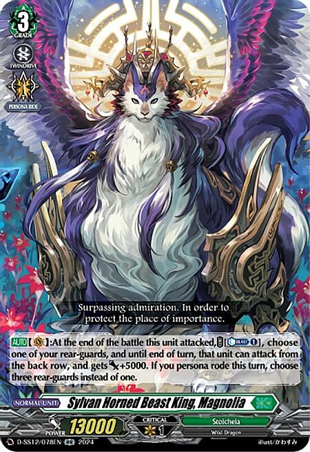 Sylvan Horned Beast King, Magnolia Card Front