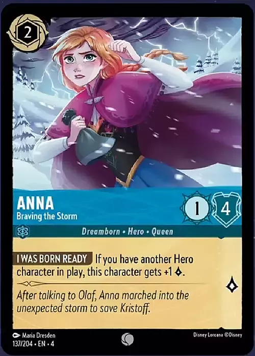 Anna - Braving the Storm Card Front