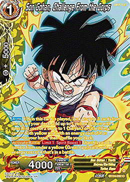 Son Gohan, Challenge From the Corps Card Front