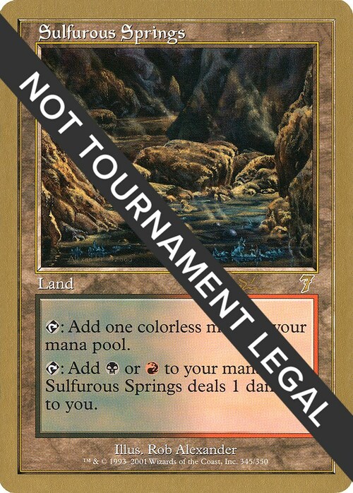 Sulfurous Springs Card Front