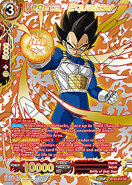 Vegeta, Equalizer Card Front