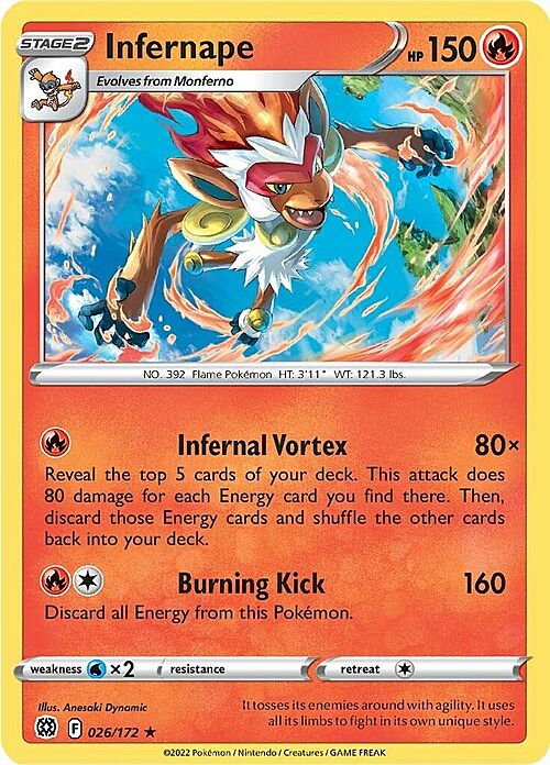 Infernape Card Front