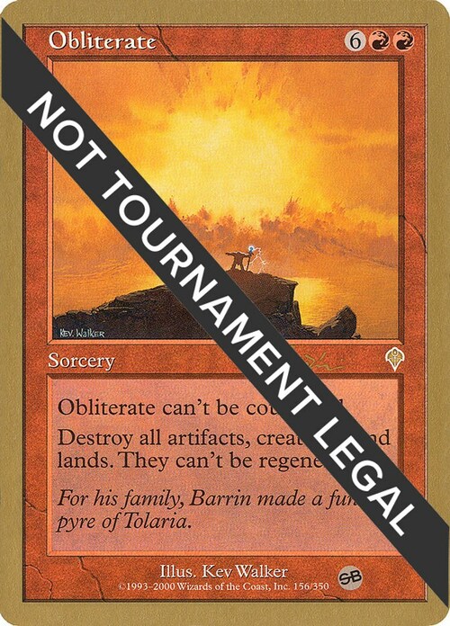 Obliterate Card Front