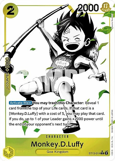 Monkey.D.Luffy Card Front