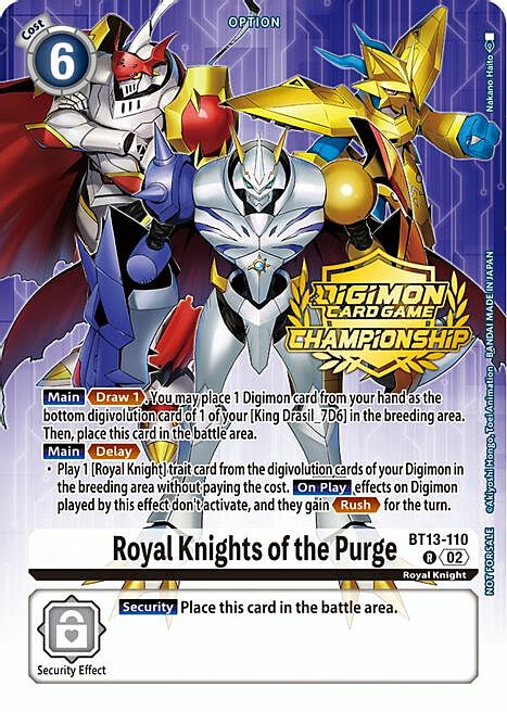 Royal Knights of the Purge Card Front