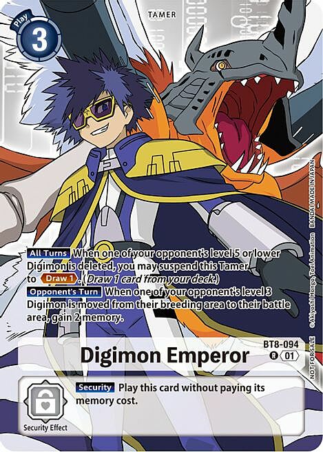 Digimon Emperor Card Front