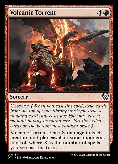 Volcanic Torrent Card Front