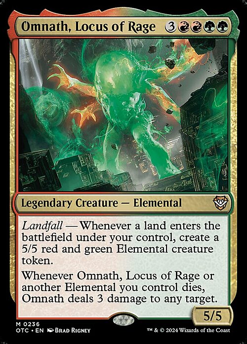 Omnath, Locus of Rage Card Front