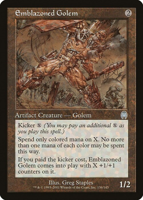 Emblazoned Golem Card Front