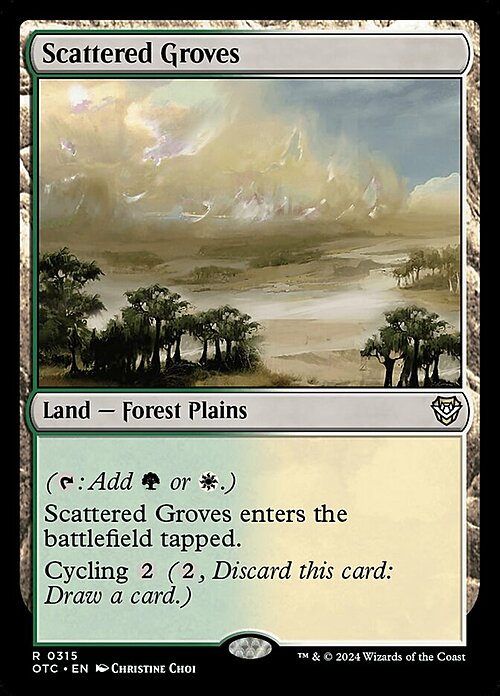 Scattered Groves Card Front