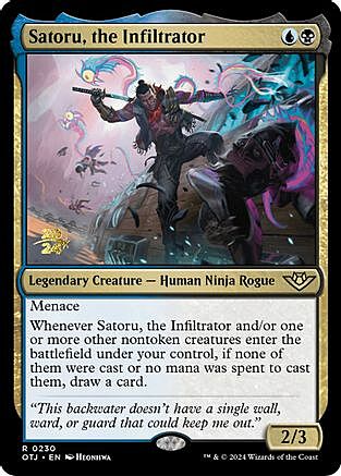 Satoru, the Infiltrator Card Front