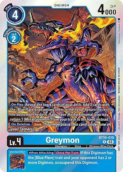 Greymon Card Front