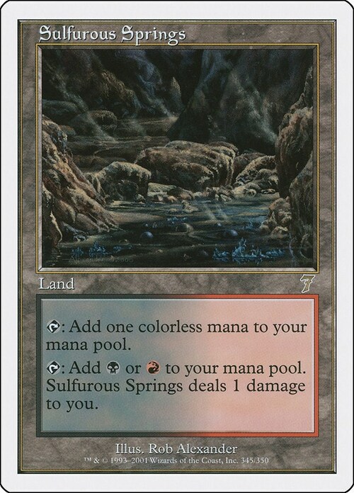 Sulfurous Springs Card Front