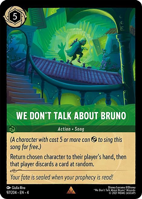 We Don't Talk About Bruno Card Front