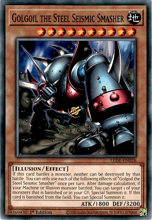 Golgoil the Steel Seismic Smasher Card Front