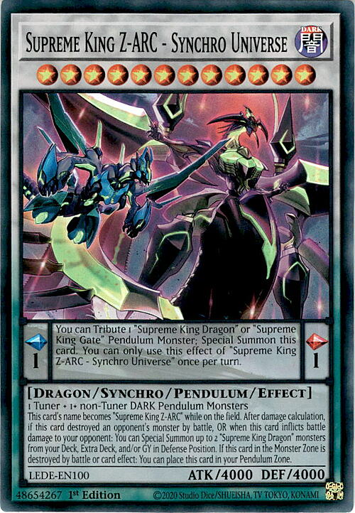 Supreme King Z-ARC - Synchro Universe Card Front