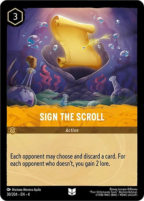 Sign the Scroll Card Front