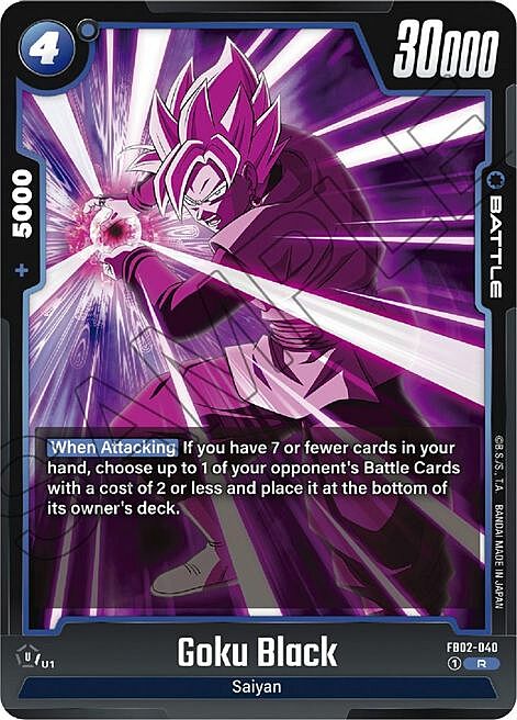 Goku Black Card Front