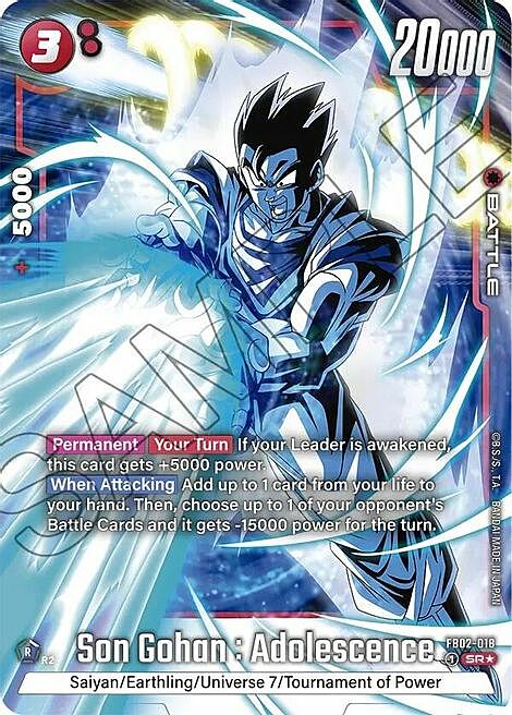 Son Goten Card Front