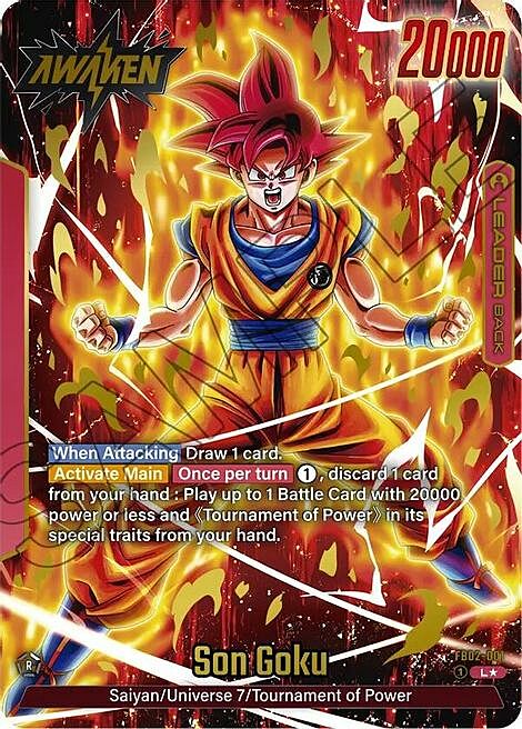 Son Goku Card Front