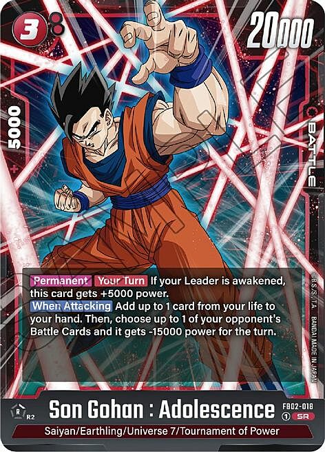 Son Goten Card Front