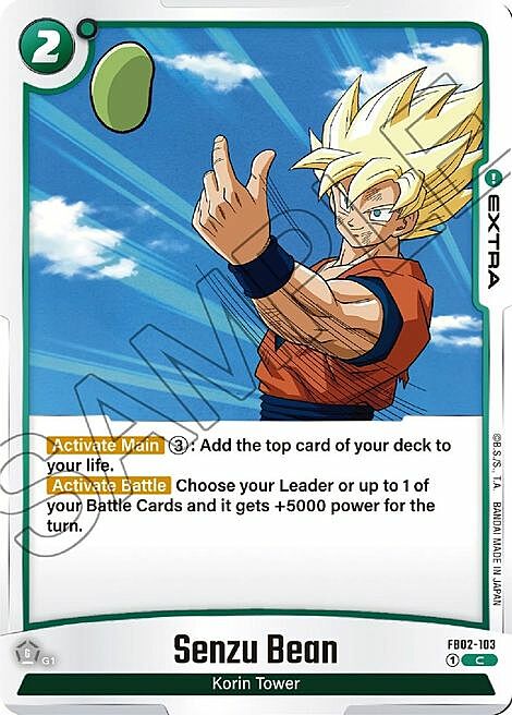 Senzu Bean Card Front