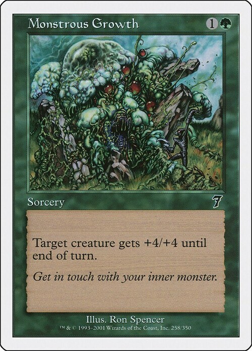 Monstrous Growth Card Front