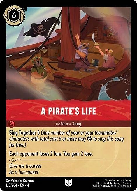 A Pirate's Life Card Front