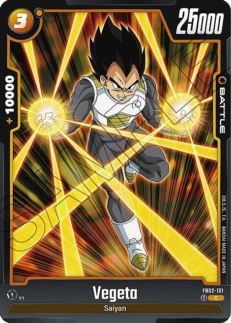 Vegeta Card Front