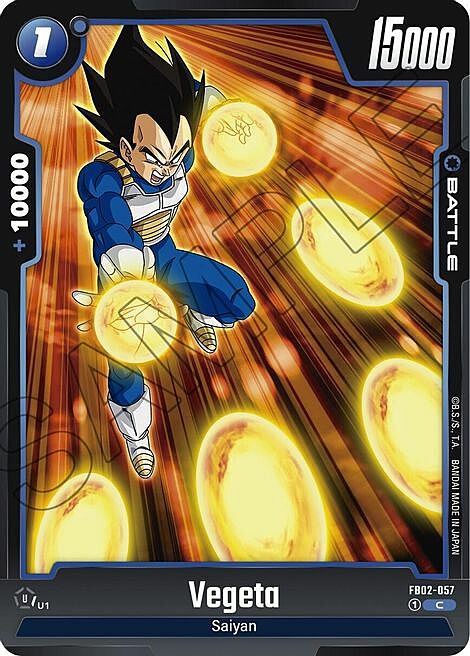 Vegeta Card Front