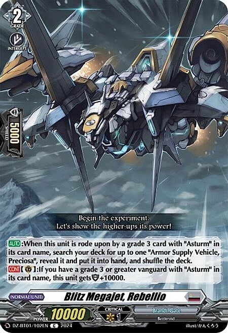 Blitz Megajet, Rebellio Card Front