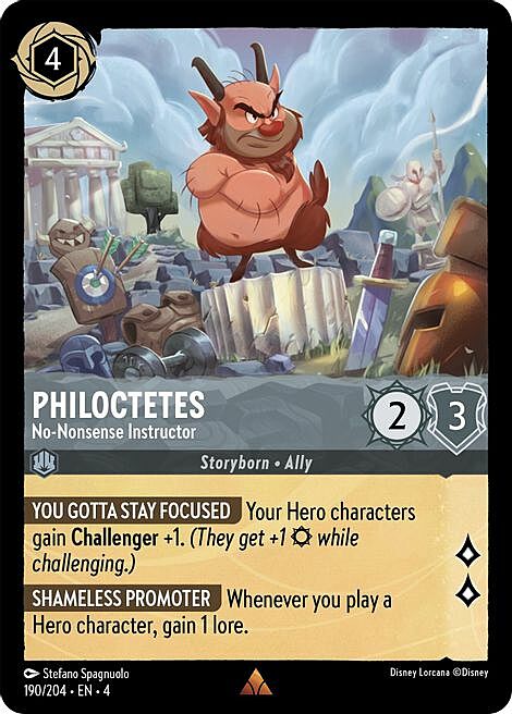 Philoctetes - No-Nonsense Instructor Card Front