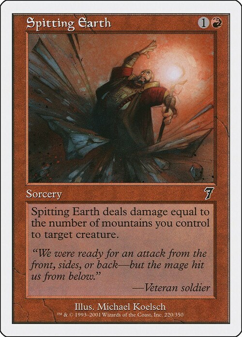 Spitting Earth Card Front