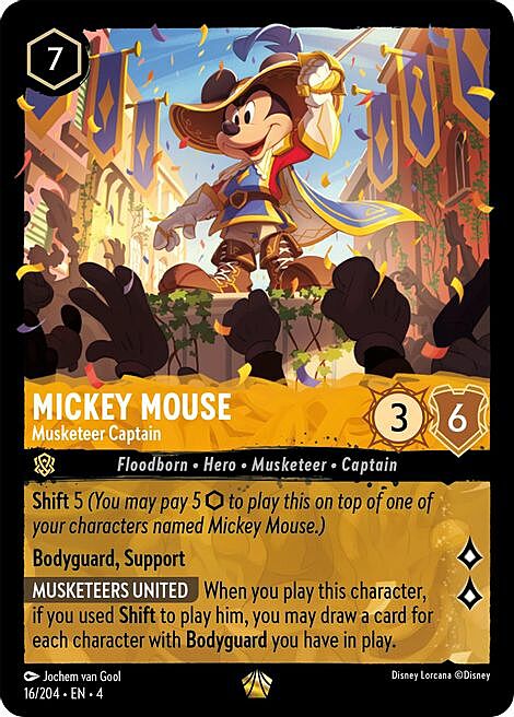 Topolino - Capitano Moschettiere Card Front