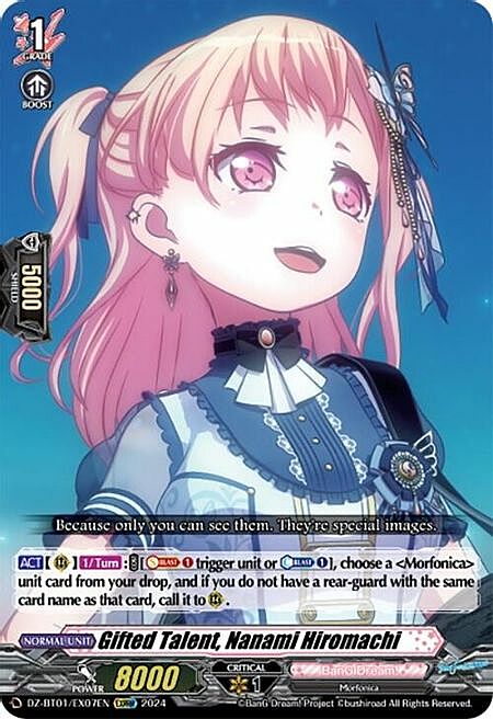 Gifted Talent, Nanami Hiromachi Card Front