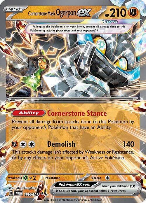 Cornerstone Mask Ogerpon ex Card Front