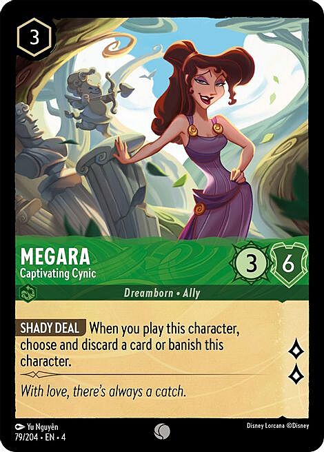 Megara - Captivating Cynic Card Front