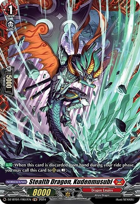 Stealth Dragon, Kudenmusubi Card Front