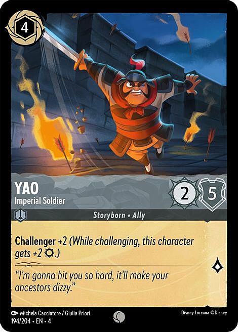 Yao - Imperial Soldier Card Front